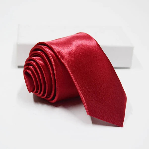 Slim Solid-Color Necktie | The Daily Drop