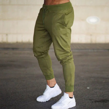 Men's Casual Knitted Jogger Pants with Optional Zip Pockets – Solid Color Sweatpants