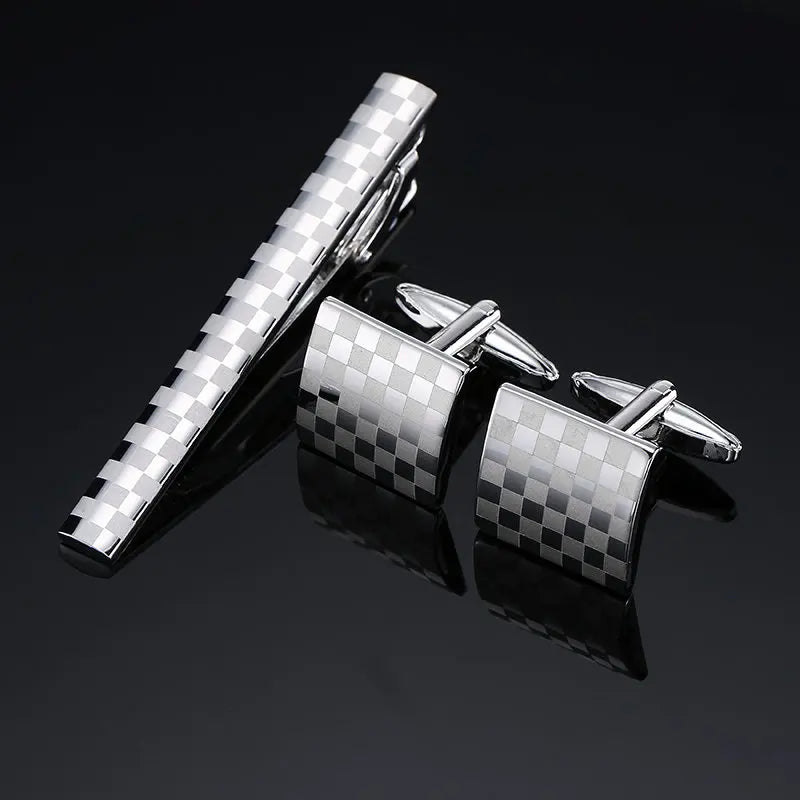 Unisex Cufflinks & Tie Clip Set | The Daily Drop