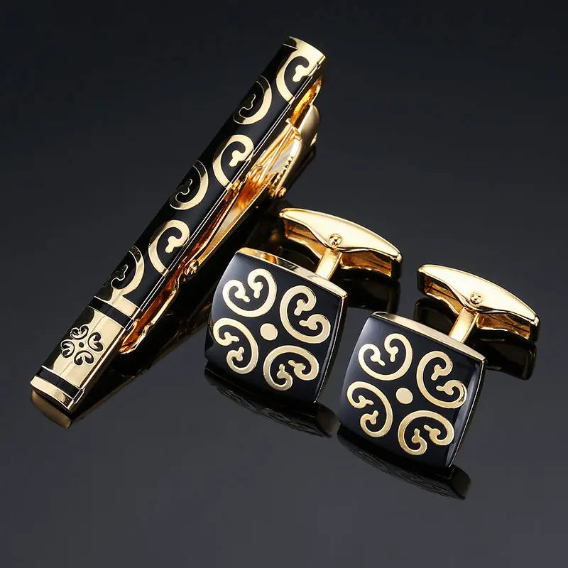 Unisex Cufflinks & Tie Clip Set | The Daily Drop