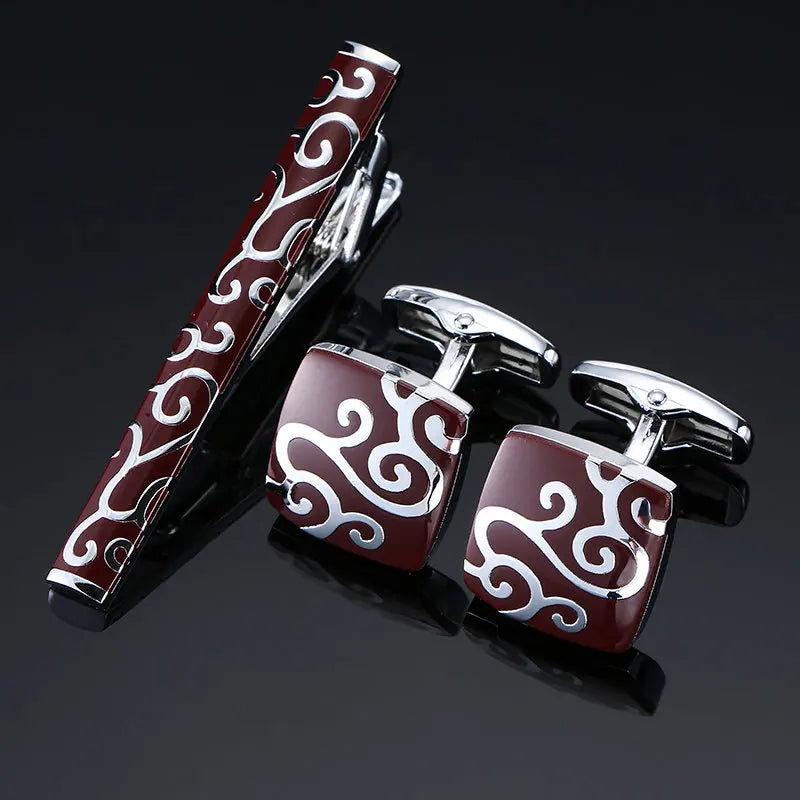 Unisex Cufflinks & Tie Clip Set | The Daily Drop