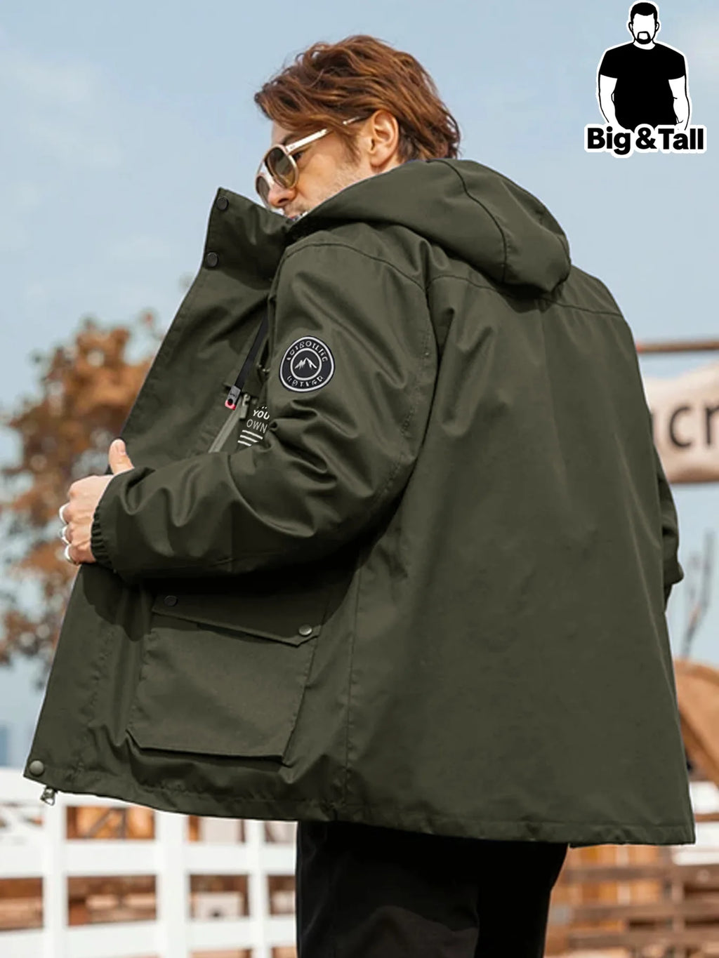 Multi-Pocket Hooded Utility Jacket