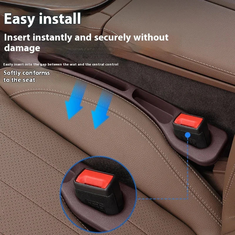 Tapón y caja de almacenamiento para el espacio del asiento de coche | Organizador de ranuras de asiento anticaída
