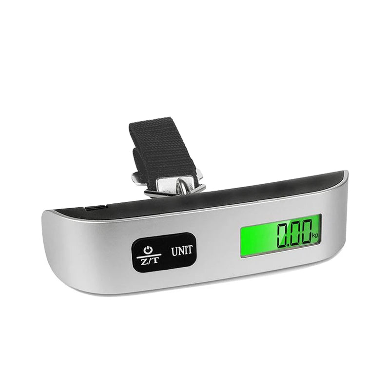 Portable Digital Luggage Scale — 50kg/110lb LCD Hanging Travel Scale