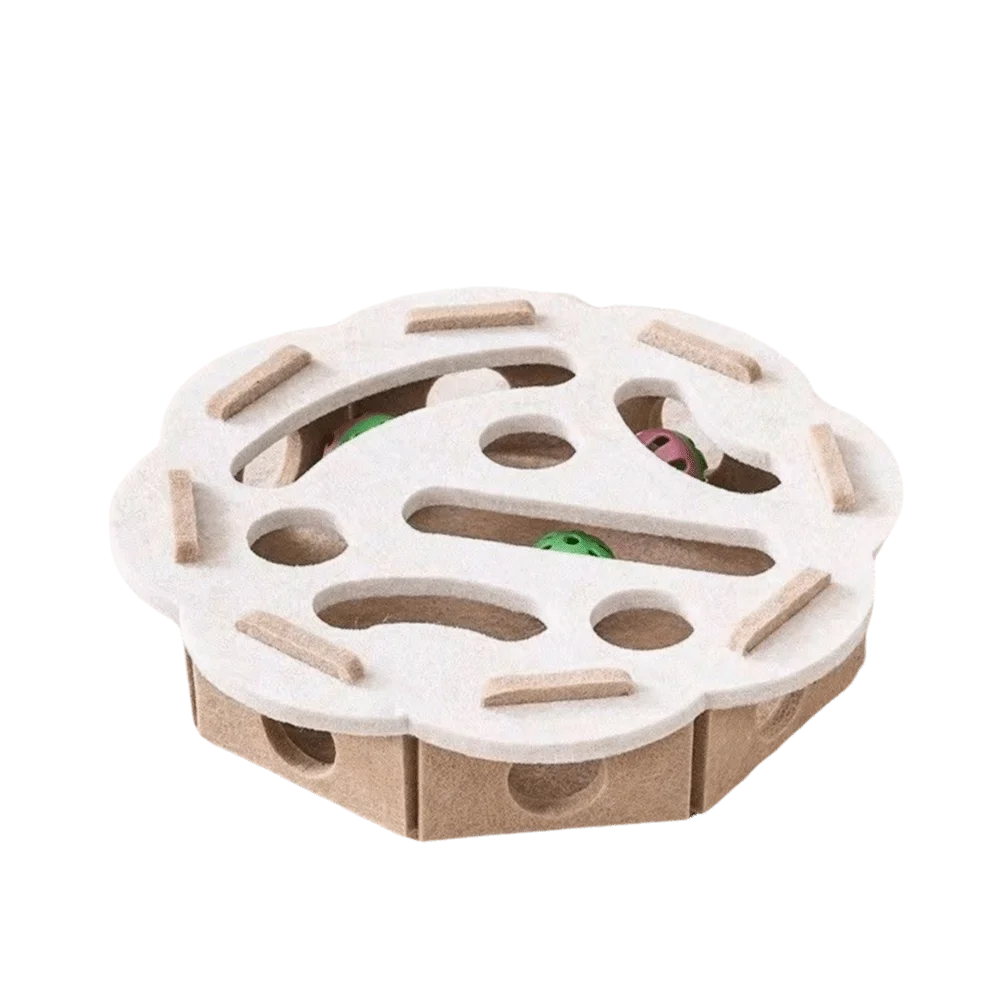 Cat Puzzle Scratch Box with Balls