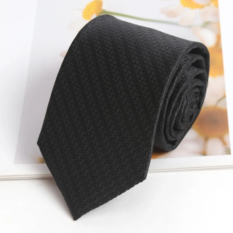 Jacquard Woven Necktie — Striped & Dot Patterns for Business & Weddings