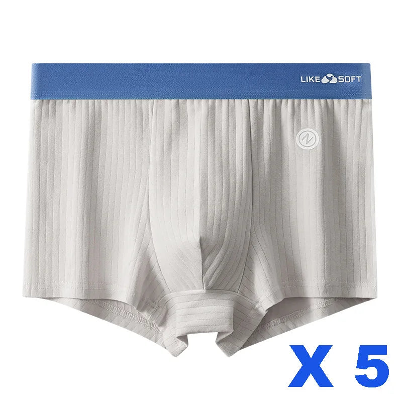 Calzoncillos bóxer a rayas para hombre – Ropa interior de ajuste cómodo, paquete de 5