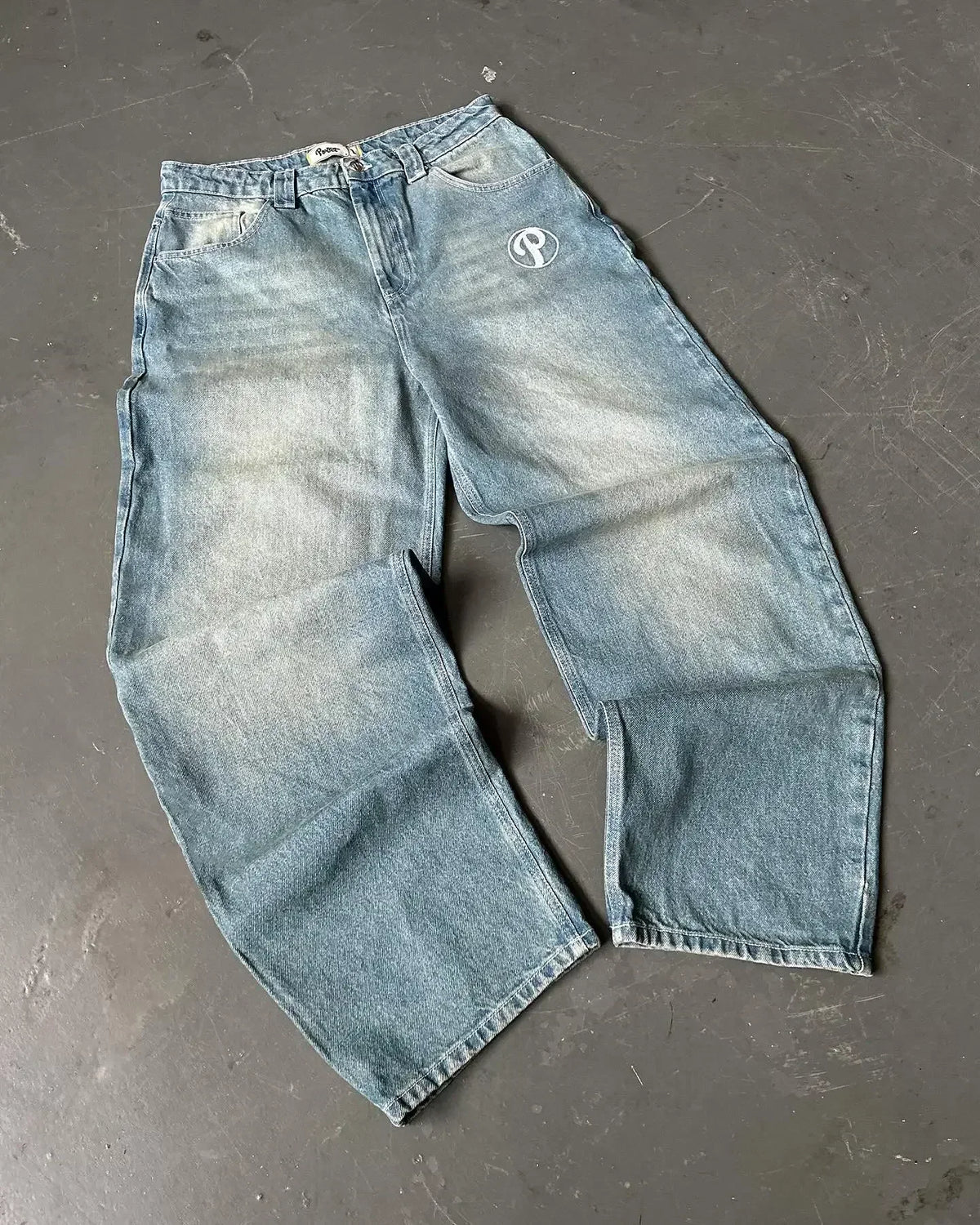 Y2K High-Waist Wide-Leg Jeans – 14 Colors