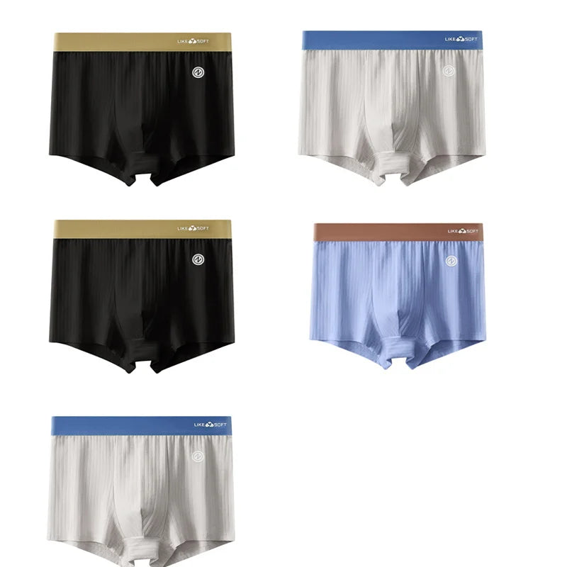 Calzoncillos bóxer a rayas para hombre – Ropa interior de ajuste cómodo, paquete de 5