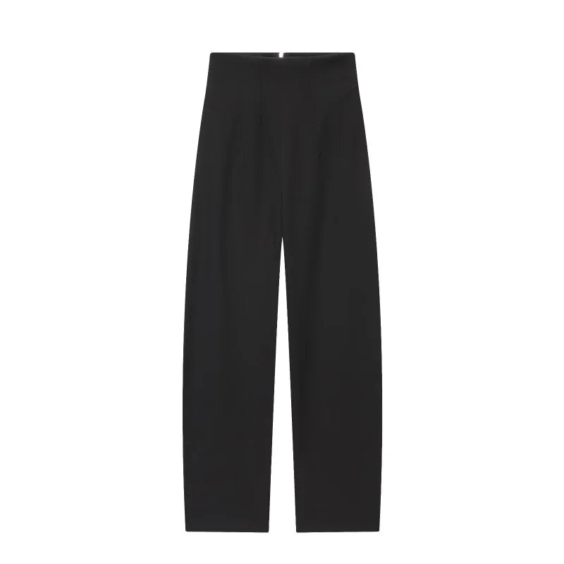 Women's High-Collar Slim Suit Jacket & Trousers Set