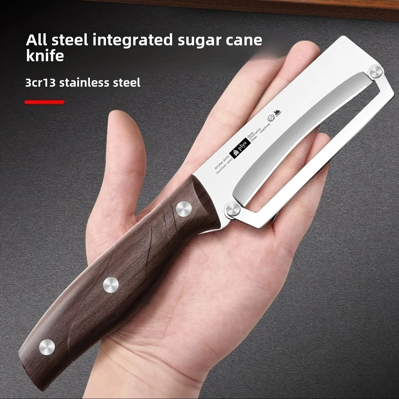 Pelador de Frutas y Verduras de Acero Inoxidable – Mango Estilo Madera, Afilado y Suave