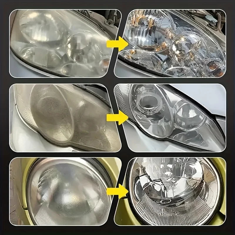 Car Headlight Restoration & Polishing Kit – Removes Scratches, Oxidation & Yellowing