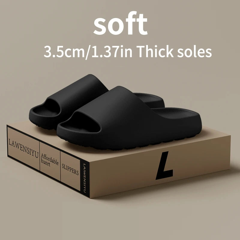 EVA Antideslizante Zapatillas de Hombre Hogar Fondo Grueso Zapatillas Cómodas Ligeras de Interior Exterior