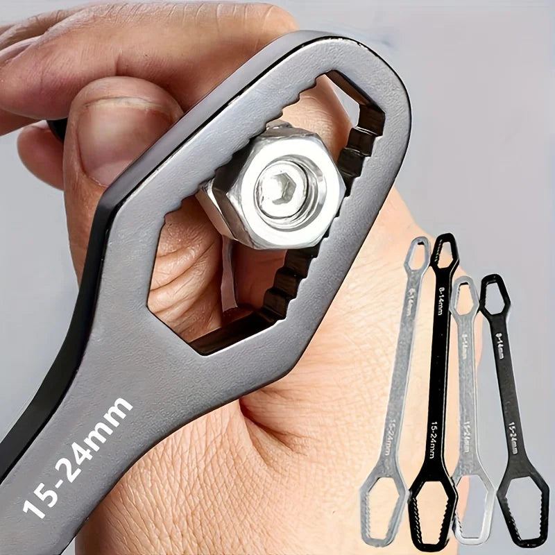 Llave de Carraca de Doble Punta Universal – Ajuste Automático 3–17mm