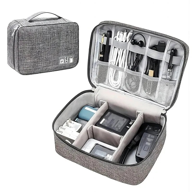 Waterproof Cable & Electronics Organizer Bag – Travel Tech Pouch