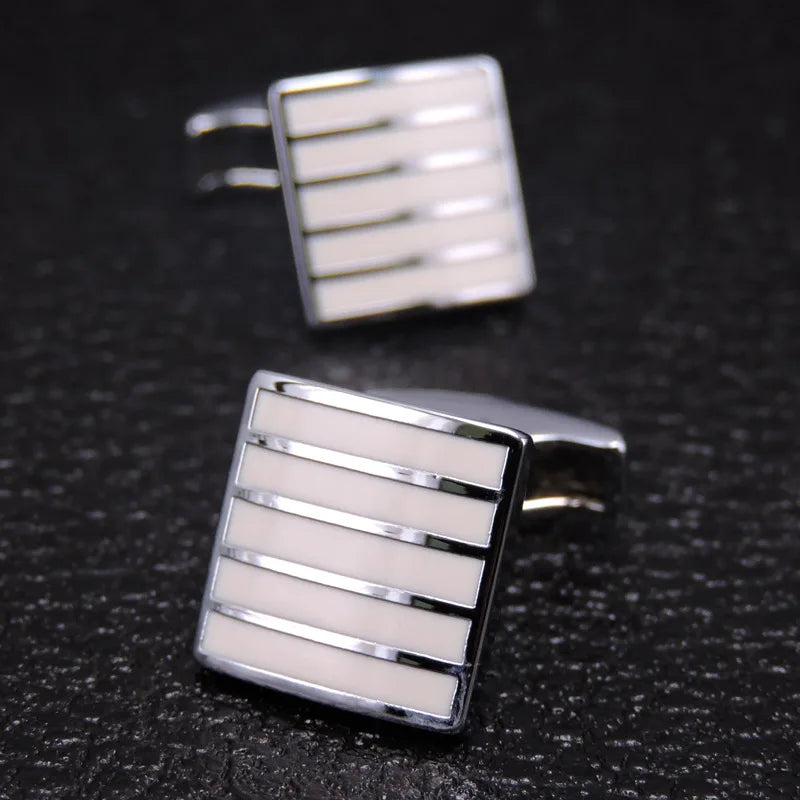 Retro Square Cufflinks | Unisex Luxury Dress Shirt Accessories