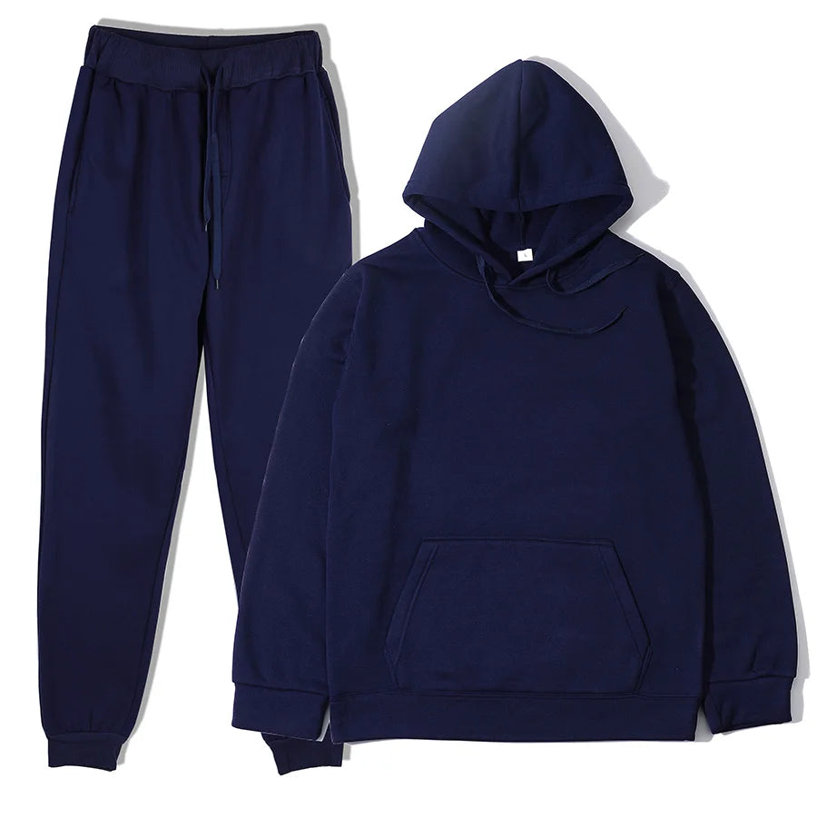 Conjunto de Sudadera con Capucha y Pantalones Deportivos de Moda
