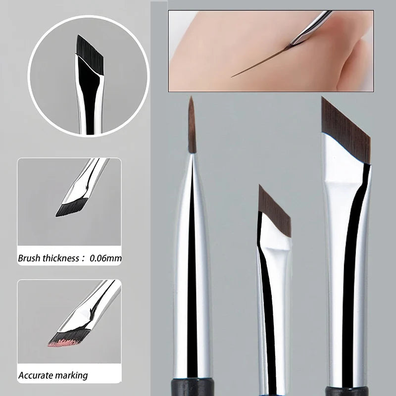 Ultra-Thin Blade Eyeliner & Eyebrow Brush — Precision Detail Makeup Brush