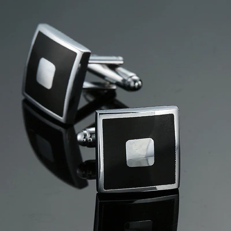 Retro Square Cufflinks | Unisex Luxury Dress Shirt Accessories