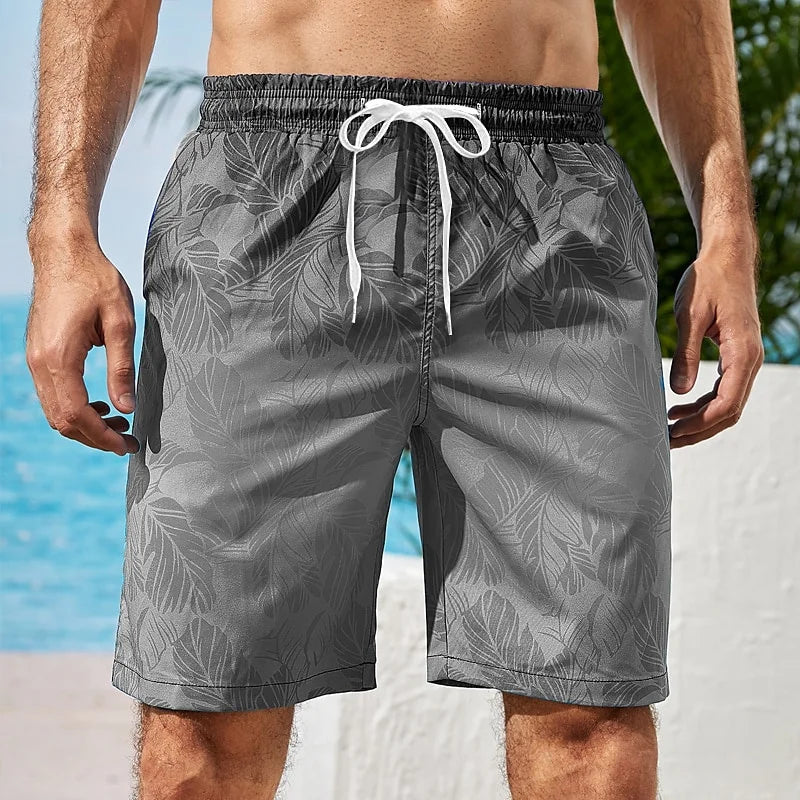 Gradient 3D Printed Board Shorts – Colorful Quick-Dry Swim Trunks for Men & Kids