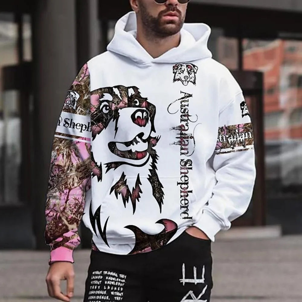 Animal Print Heavyweight Hoodie – Unisex Urban Streetwear Sweatshirt