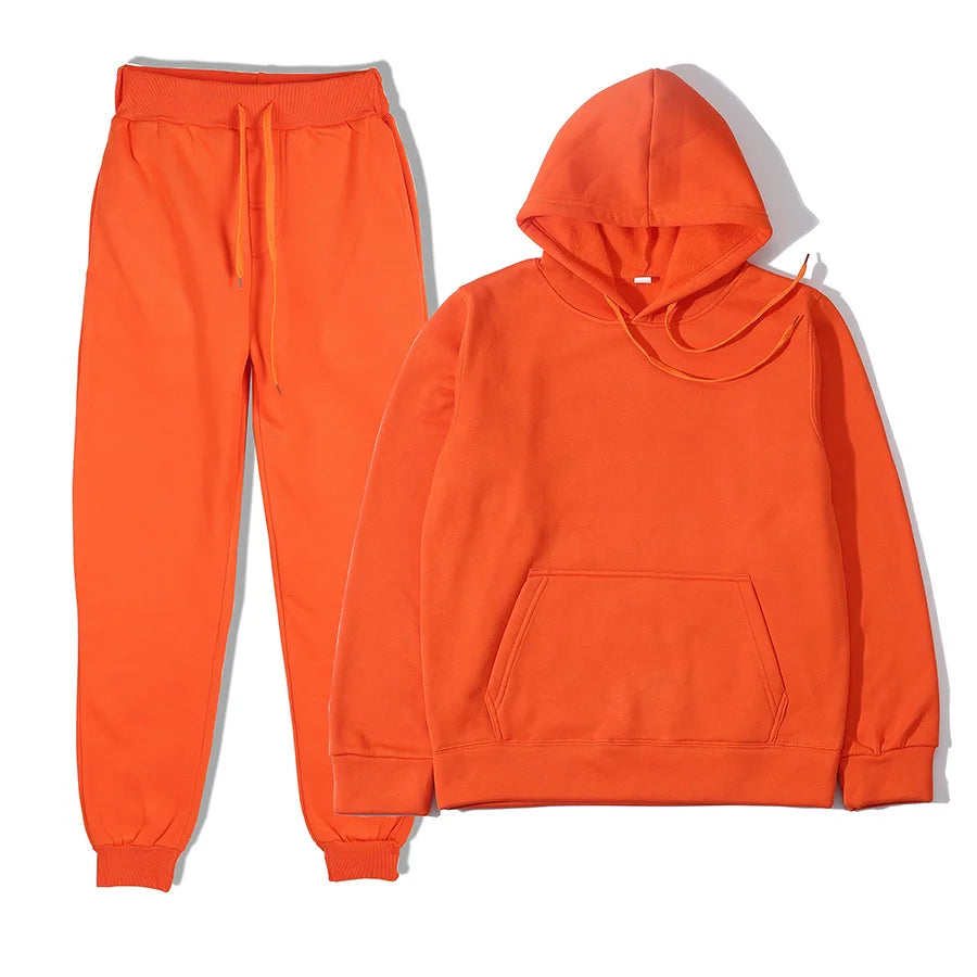 Conjunto de Sudadera con Capucha y Pantalones Deportivos de Moda