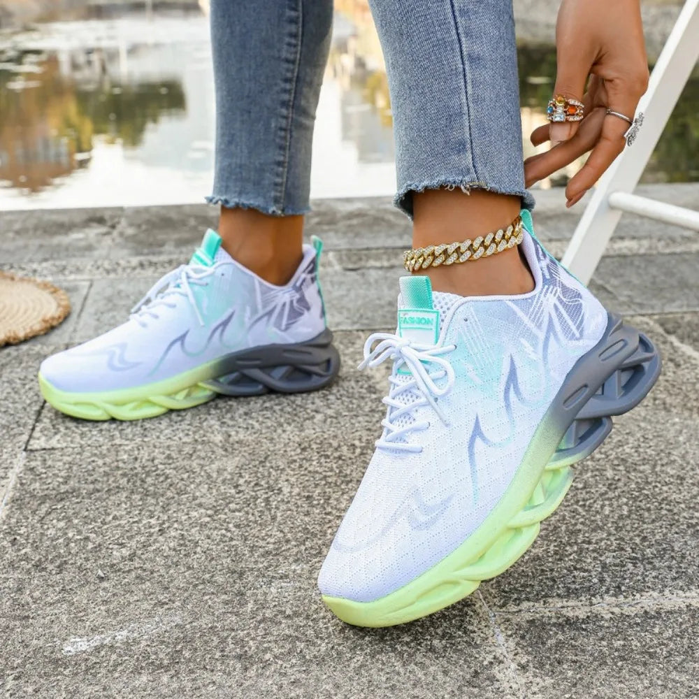 Women's Breathable Lightweight Sneakers – Anti-Slip Walking & Running Shoes