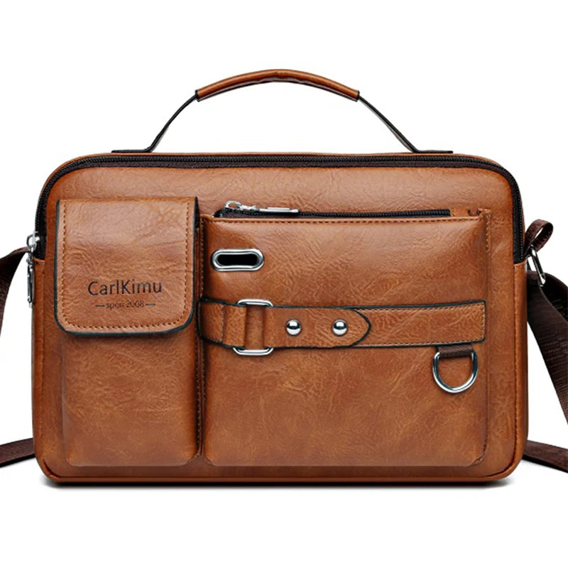 Men's Waterproof Laptop Messenger Bag — Large Capacity Briefcase for Work, Travel & School