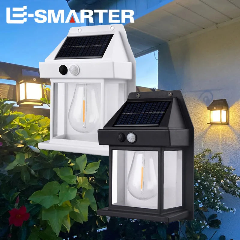 Solar Motion Sensor Wall Light – 3 Modes, IP65 Waterproof, LED Outdoor Lamp