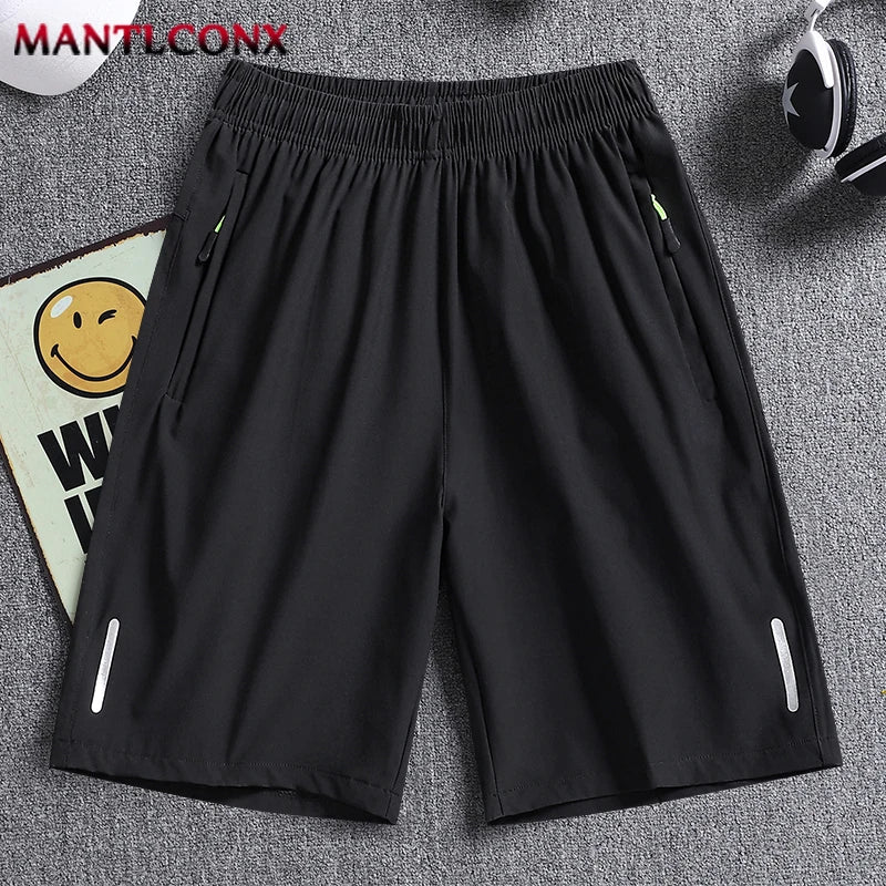 Pantalones Cortos de Verano para Hombre, Ropa Deportiva Fresca, Pantalones Cortos Deportivos para Correr, Parte de Abajo Informal, Gimnasio, Entrenamiento, Jogging, Pantalones Cortos para Hombre, Negro, Gris