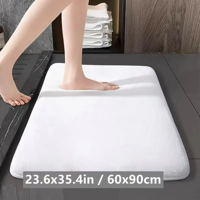 Alfombra de baño de color liso - Antideslizante y absorbente (3 tamaños)