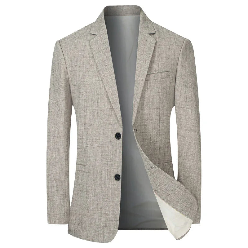 Men's Light Suit Jacket — Smart Casual Blazer for Business & Everyday Wear