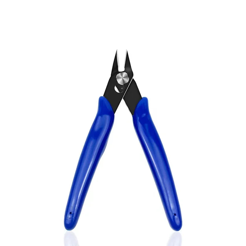 Mini Diagonal Wire Cutters — Flush Cut Side Snips with Spring Return