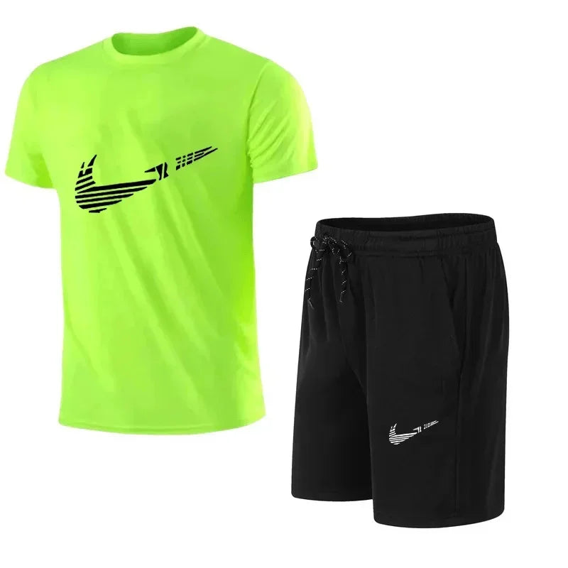 Conjunto de chándal de verano para hombre – Camiseta y pantalón corto
