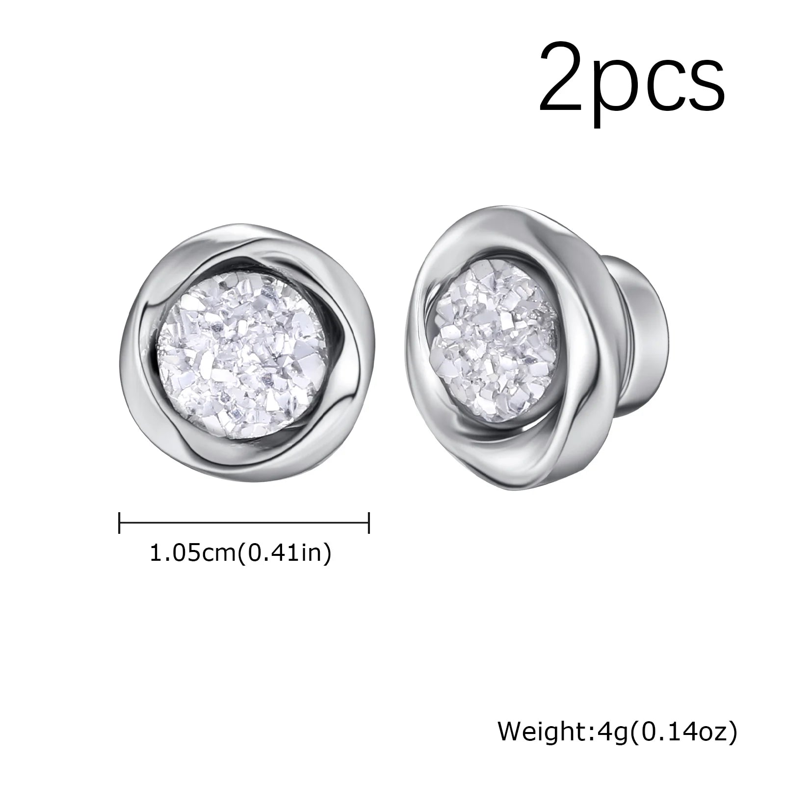 Magnetic Clip-On Zircon Earrings – No Piercing Required