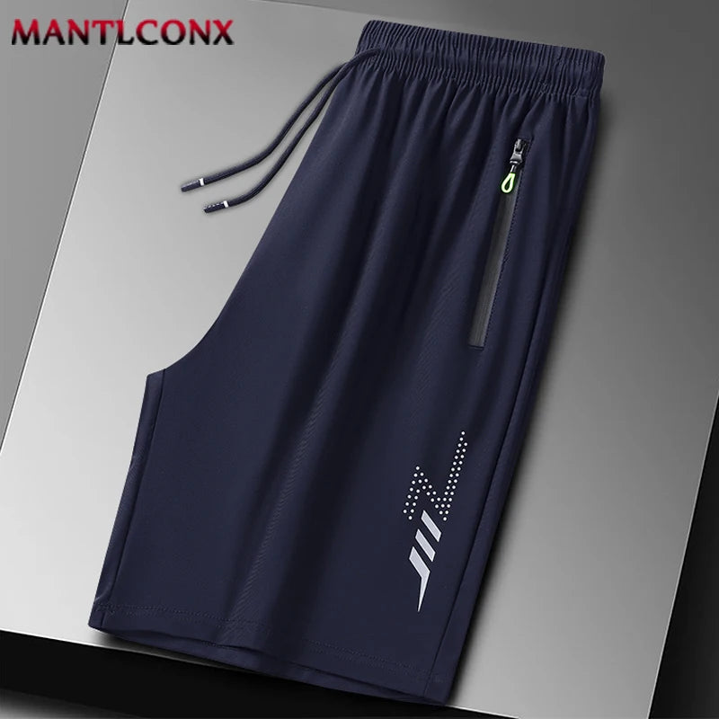 Pantalones Cortos de Verano para Hombre, Ropa Deportiva Fresca, Pantalones Cortos Deportivos para Correr, Parte de Abajo Informal, Gimnasio, Entrenamiento, Jogging, Pantalones Cortos para Hombre, Negro, Gris