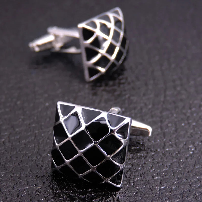 Retro Square Cufflinks | Unisex Luxury Dress Shirt Accessories