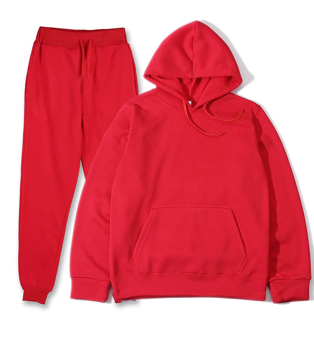 Conjunto de Sudadera con Capucha y Pantalones Deportivos de Moda