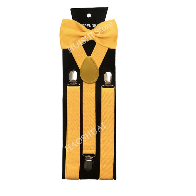 Unisex Elastic Suspenders with Bow Tie Option | The Daily Drop