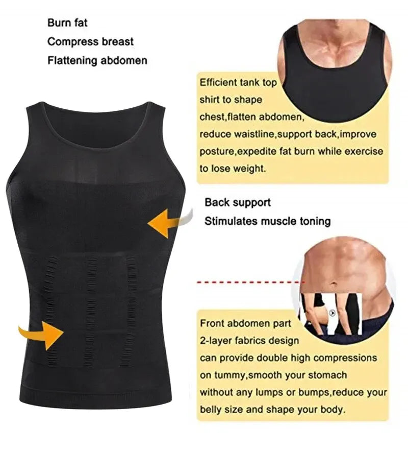 Men's Slimming Compression Vest Body Shaper