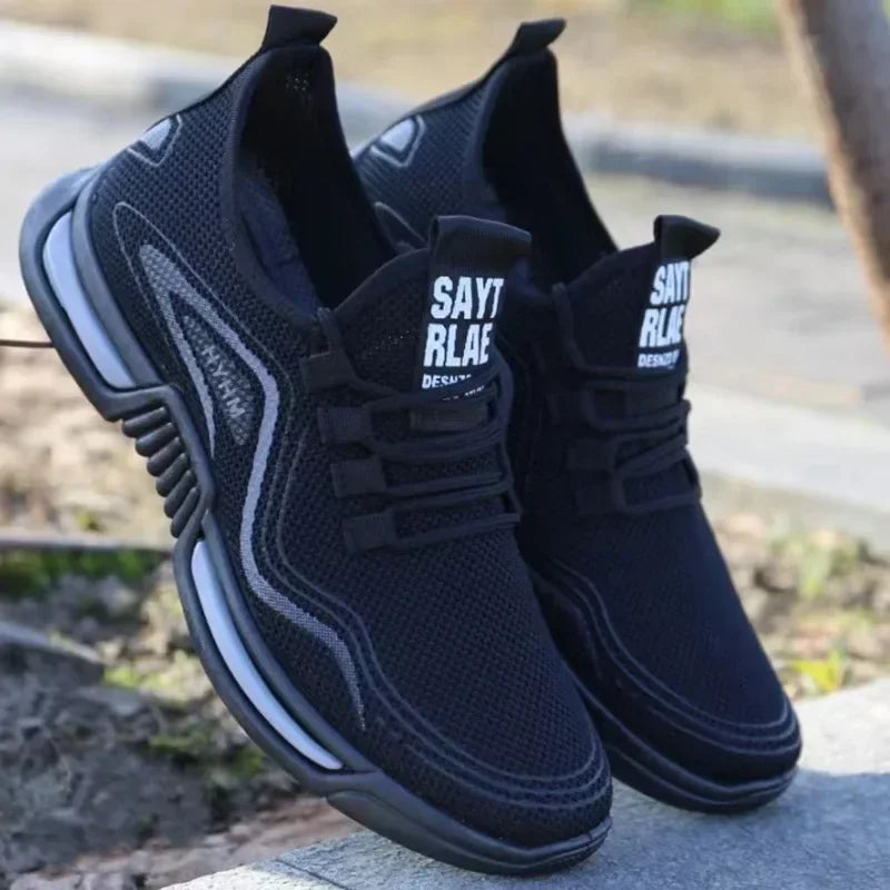 Men's Slip-On Fashion Sneakers | Breathable Non-Slip Gym & Walking Shoes