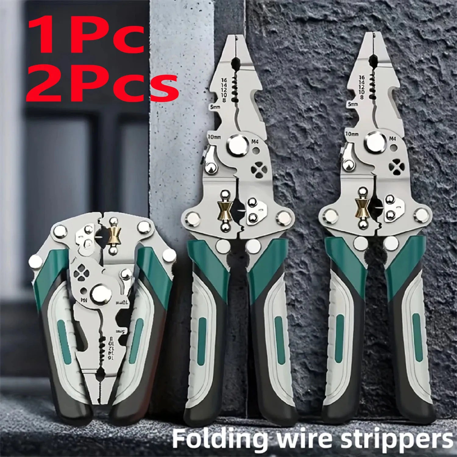 Foldable 18-in-1 Wire Stripping & Crimping Pliers – Electrician Multi-Tool
