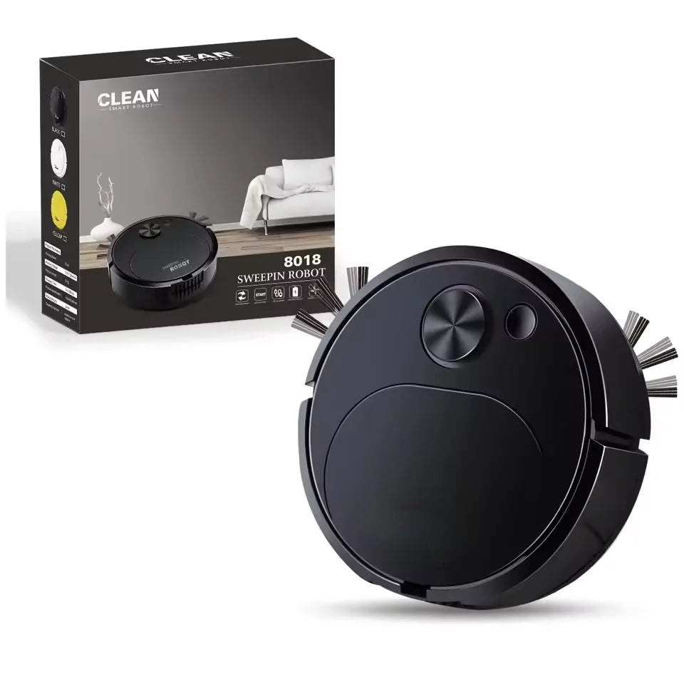 3-in-1 Smart Robot Vacuum Cleaner – Sweep, Mop & Vacuum, 1500Pa Suction, USB Rechargeable