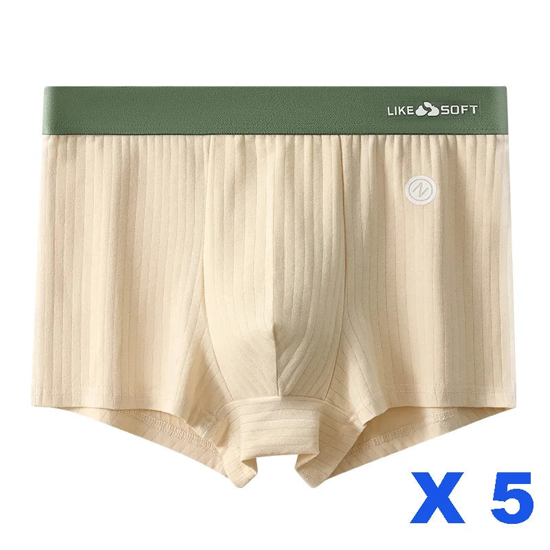 Calzoncillos bóxer a rayas para hombre – Ropa interior de ajuste cómodo, paquete de 5