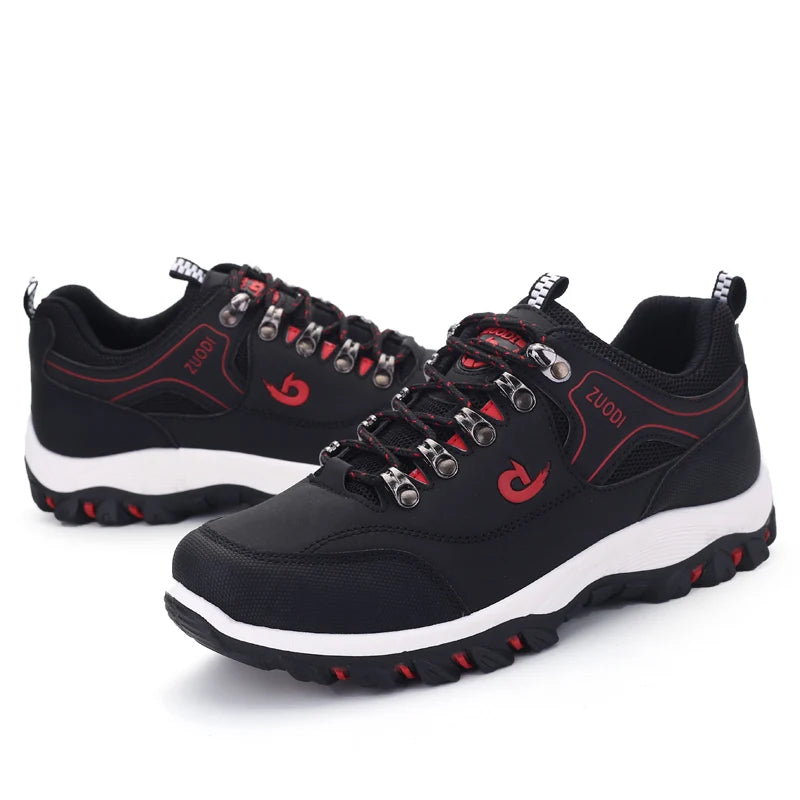 Men's Leather Casual Sneakers | Lightweight EVA Walking Shoes