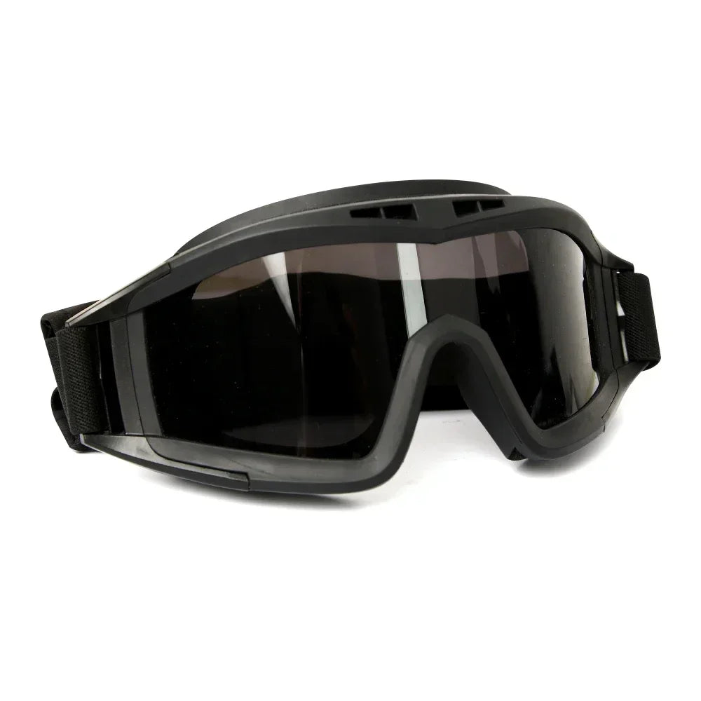 Airsoft Tactical Goggles – 3 Lens Set | Windproof & Dustproof