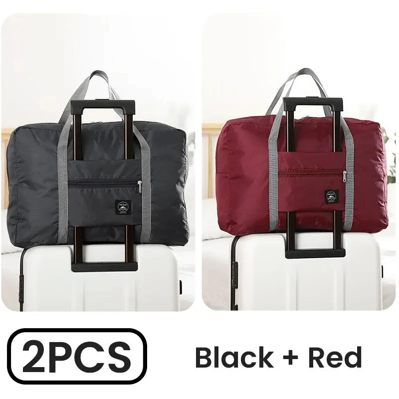 2-Pack Foldable Travel Duffel Bag