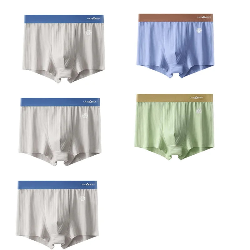 Calzoncillos bóxer a rayas para hombre – Ropa interior de ajuste cómodo, paquete de 5