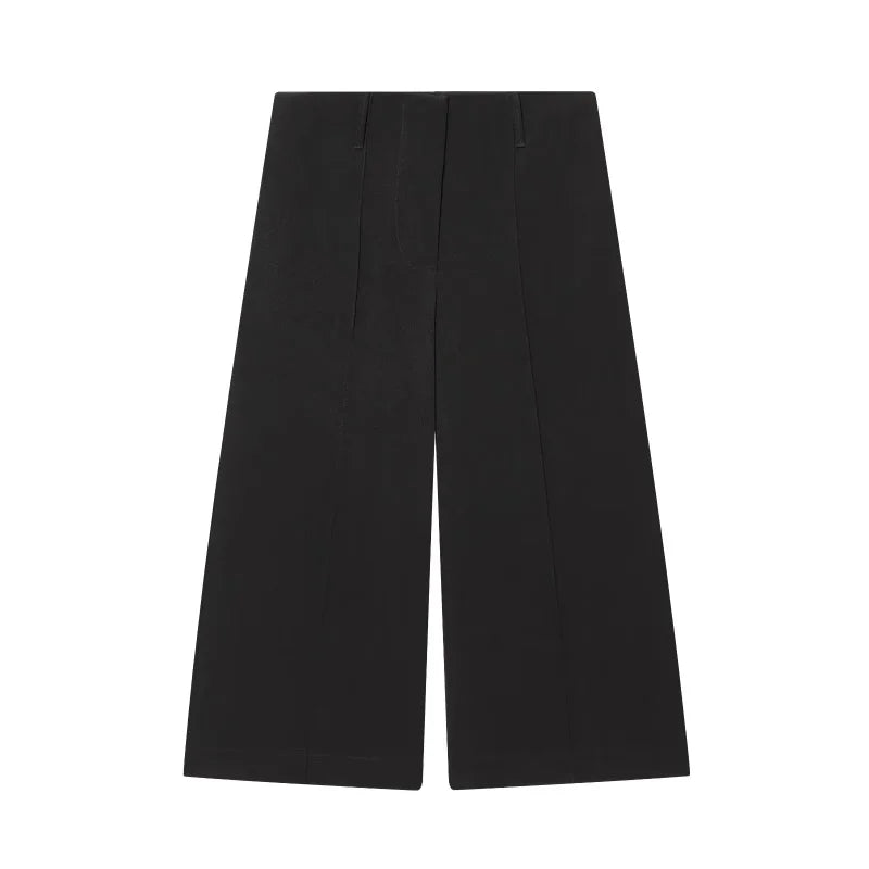 Women's High-Collar Slim Suit Jacket & Trousers Set