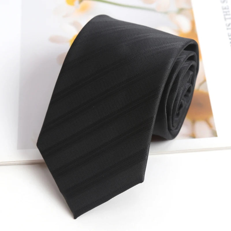 Jacquard Woven Necktie — Striped & Dot Patterns for Business & Weddings